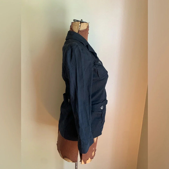 Theory linen blend  jacket in black - Picture 4 of 10